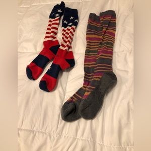 (2) Darn Tough Vermont womens knee socks